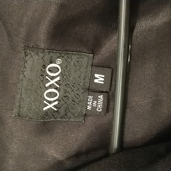 XOXO Black Crop Bomber EUC - Picture 3 of 7